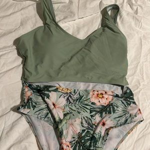 One piece bathing suit